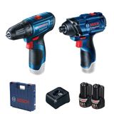 Combo Parafusadeira Bosch Gsr 120 E Chave De Impacto Gdr 120