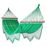 Rede Grande De Dormir Americana Com Madeira Várias Cores Verde Bandeira