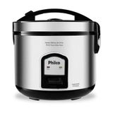 Panela Elétrica de Arroz Philco PH10 Inox com Visor de Vidro, 10 xícaras, Refoga e Cozinha