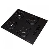 Cooktop 4 Bocas À Gás Mesa De Vidro Temperado 6mm Fogatti