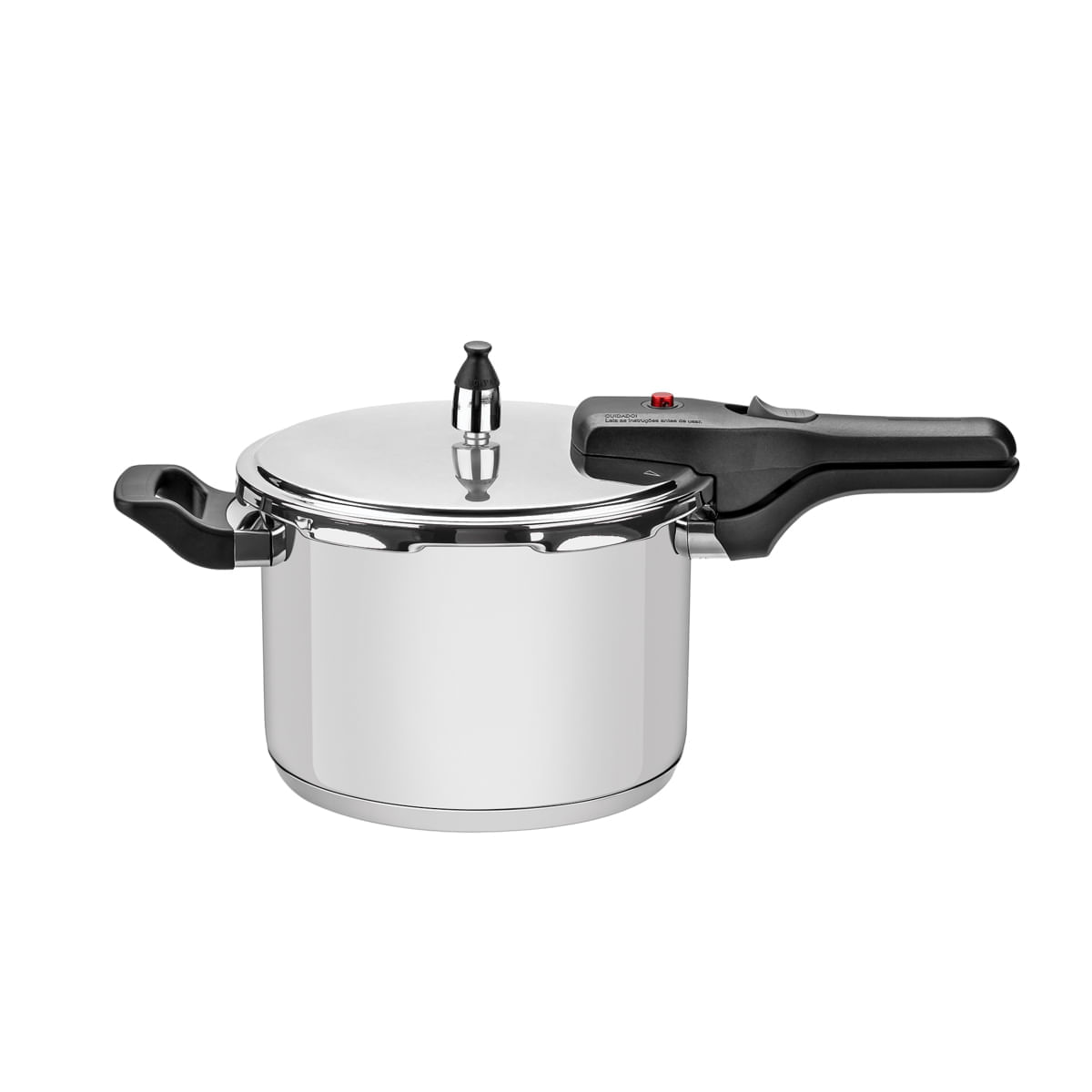 Panela De Pressão Tramontina Brava Em Aço Inox Com Fundo Triplo 22 Cm 6 L Tramontina