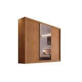 Guarda Roupa Casal 3 Portas De Correr E 6 Gavetas C 1 Espelho Sollo Plus Cumaru Novo Horizonte