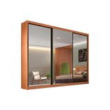Guarda Roupa Casal 3 Portas De Correr E 6 Gavetas C 3 Espelhos Sollo Plus Cumaru Novo Horizonte