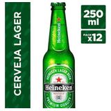Garrafa Long Neck Cerveja Heineken Pack Com 12 X De 250 Ml