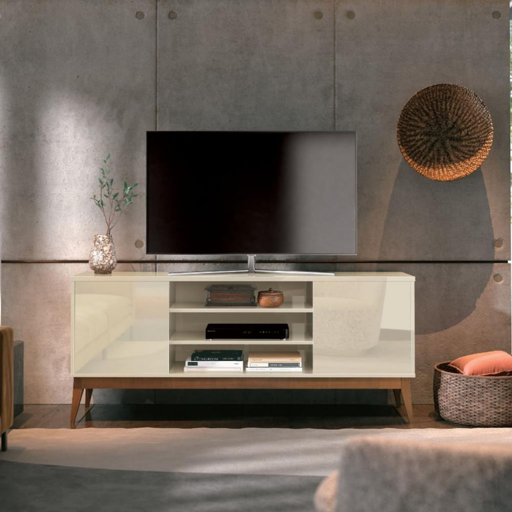 Rack Para Tv Até 65 Polegadas 2 Portas Titan Edn Móveis