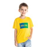 Camiseta Infantil Brasil Bandeira