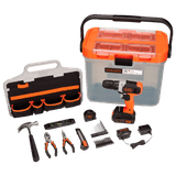 Kit Furadeira Parafusadeira 20 Volts Com Maleta + 29 Acessórios - Bcksb29c04 - Black &amp; Decker