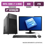 Computador  Spread Corp Intel Core I7-2600 8gb Hd 2tb Com Kit E Dvdrw Monitor 21&quot;