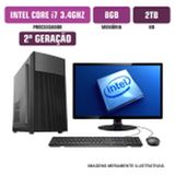 Computador  Spread Corp Intel Core I7-2600 8gb Hd 2tb Com Kit Monitor 15&quot;