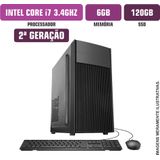 Computador  Spread Corp Intel Core I7-2600 6gb Ssd 120gb Com Kit E Dvdrw