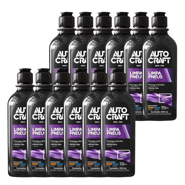 Kit Com 12 Limpa Pneus 500ml - Autocraft