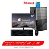 Computador Pc Spread I5 8gb Ssd 480gb Mk220 Monitor 15&quot;win10