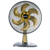 Ventilador de Mesa Mallory TS40+ B94401182 40cm 6 Pás 3 Velocidades Preto e Dourado 220V