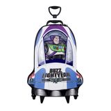 Mochila De Rodinhas 3d Maxtoy Toy Story Buzz Nave Azul