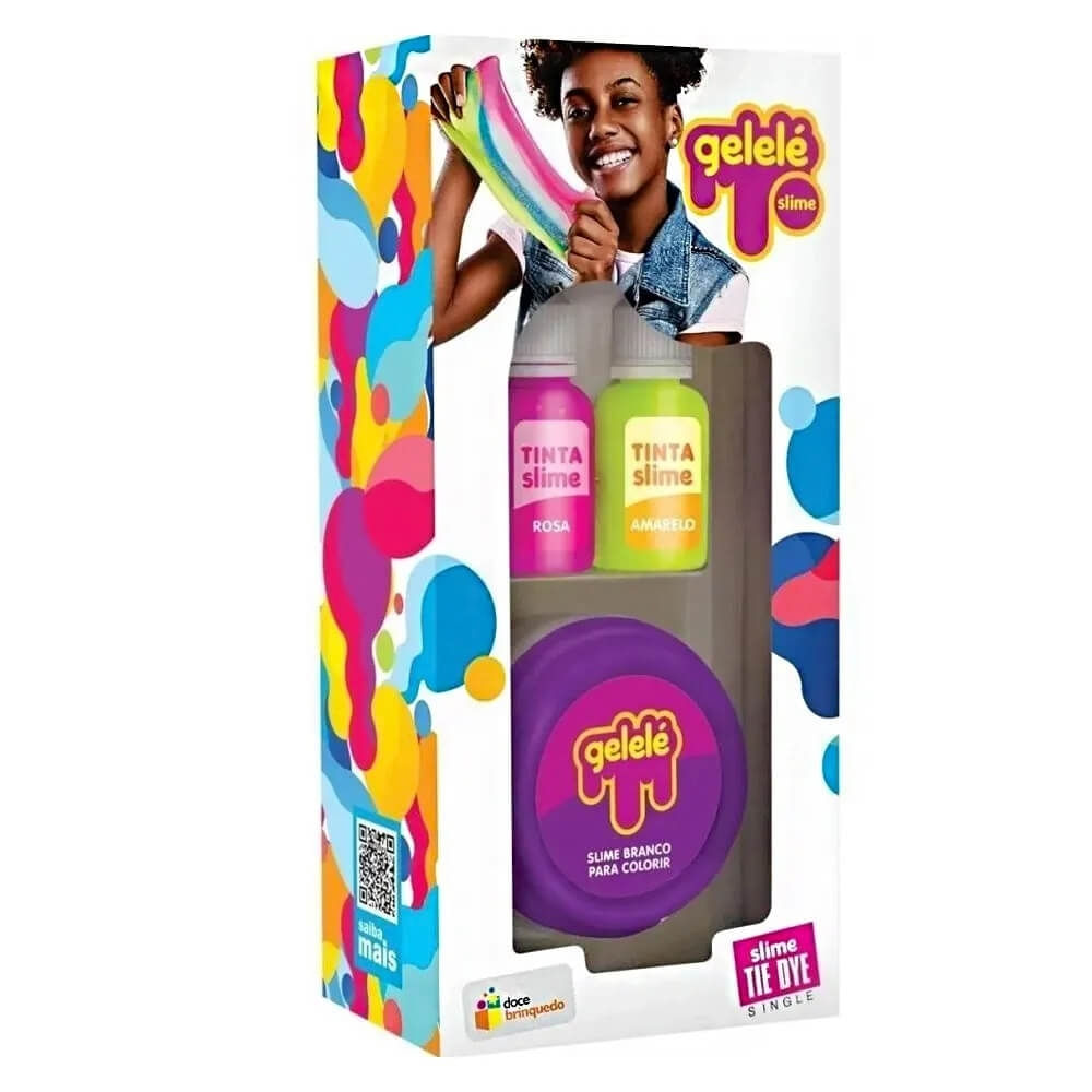 Gelele Slime Tie Dye Single Doce Brinquedo