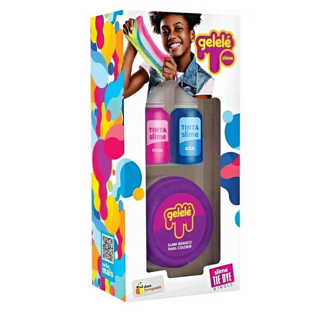 Gelele Slime Tie Dye Single Doce Brinquedo