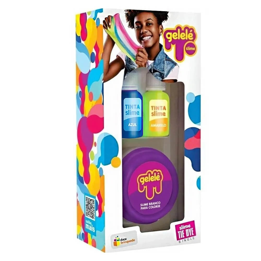 Gelele Slime Tie Dye Single Doce Brinquedo