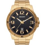 Relógio Orient Masculino Dourado Mgss1234 P2kx Quartz Preto