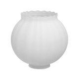 Vidro Bola Americana Canelada Fosca Linha Rústica Bc46 - Luminárias Mller