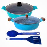 Jogo Frigideiras Antiaderente Em Cer�mica Aaeam 30cm T01 N08