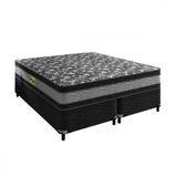 Conjunto Double Face D33 158x198x60 Cinza Preto Floral Portobel