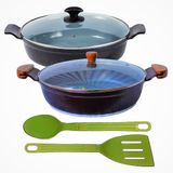 Jogo Frigideiras Antiaderente Em Cer�mica Aaeam 30cm T04 N03
