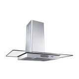 Coifa De Parede 80cm Vidro Reto Duto Slim Inox Nardelli