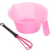 Nobrand - Kit Cumbuca e Fouet Misturador Aplicação de Cremes Rosa (2 Produtos)