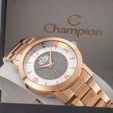Relogio Champion Fem Rose + Semijoia Ref Cn25136e