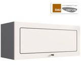 Aéreo Cozinha Modulada Édez Due, 1 Porta, Branco Nevada E Grafite