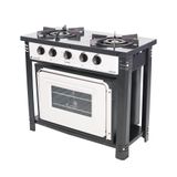 Fogão Industrial Com Forno 2 Bocas Duplas Bravo Br2bf Branco - Venâncio