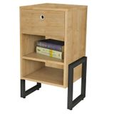 Mesa de Cabeceira Wolli 1 Gaveta Natura - Fit Mobel