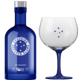 Kit Gin Bë Cruzeiro Garrafa Azul 750 Ml Com Taça