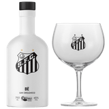 Kit Gin Bë Santos Garrafa Branca 750 Ml Com Taça