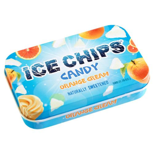 Sorvetes Doces Creme De Laranja 1.76 Oz Por Ice Chips Candy