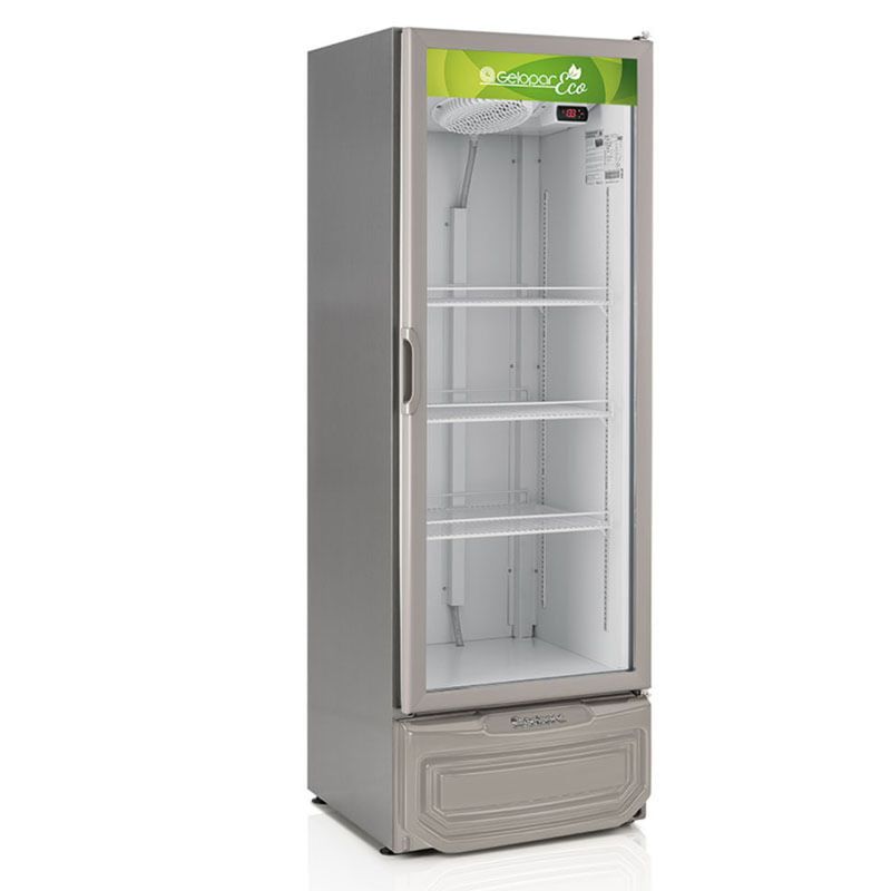 Geladeira/refrigerador 414 Litros 1 Portas Inox Eco - Gelopar - 110v - Grv-40eco