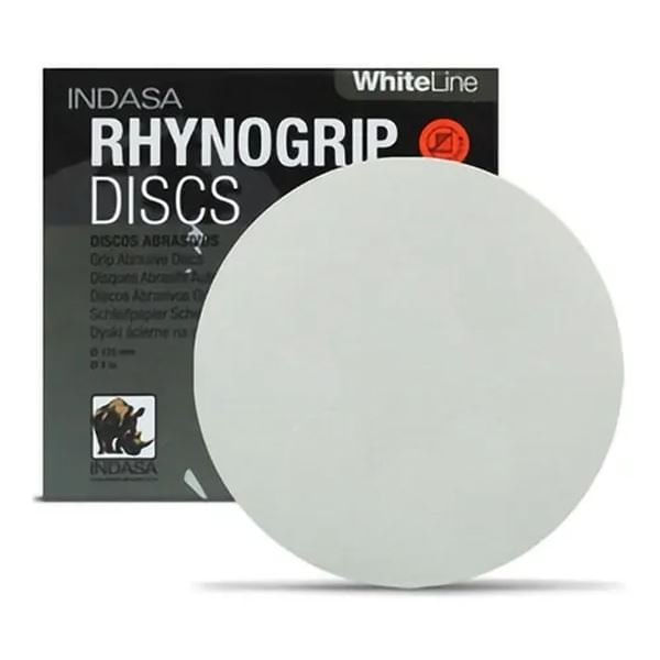 Kit Com 100 Disco Lixa P100 Rhynogrip White 125mm - Indasa