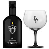 Kit Gin Bë Atlético Mineiro Garrafa Preta 750 Ml Com Taça