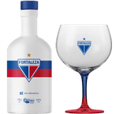 Kit Gin Bë Fortaleza Garrafa Branca 750 Ml Com Taça