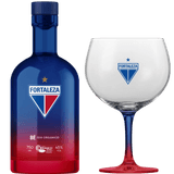 Kit Gin Bë Fortaleza Garrafa Degradê 750 Ml Com Taça