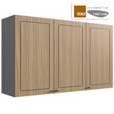 Aéreo Cozinha Modulada Édez Due 3 Portas, Cedro E Grafite