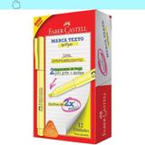 12 Canetas Grifpen Faber-castell Amarelo - Ponta Chanfrada