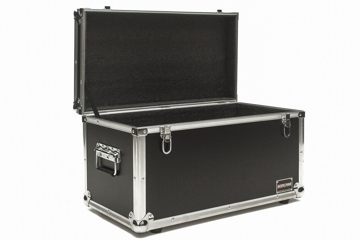 Hard Case Baú Acessórios Cabos E Iluminação 60x40x40  Preto