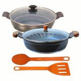 Jogo Frigideiras Antiaderente Em Cer�mica Aaeam 30cm T05 N10