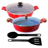 Jogo Frigideiras Antiaderente Em Cer�mica Aaeam 30cm T02 N12