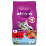 Ração Whiskas Carne Para Gatos Adultos Castrados - 500 G