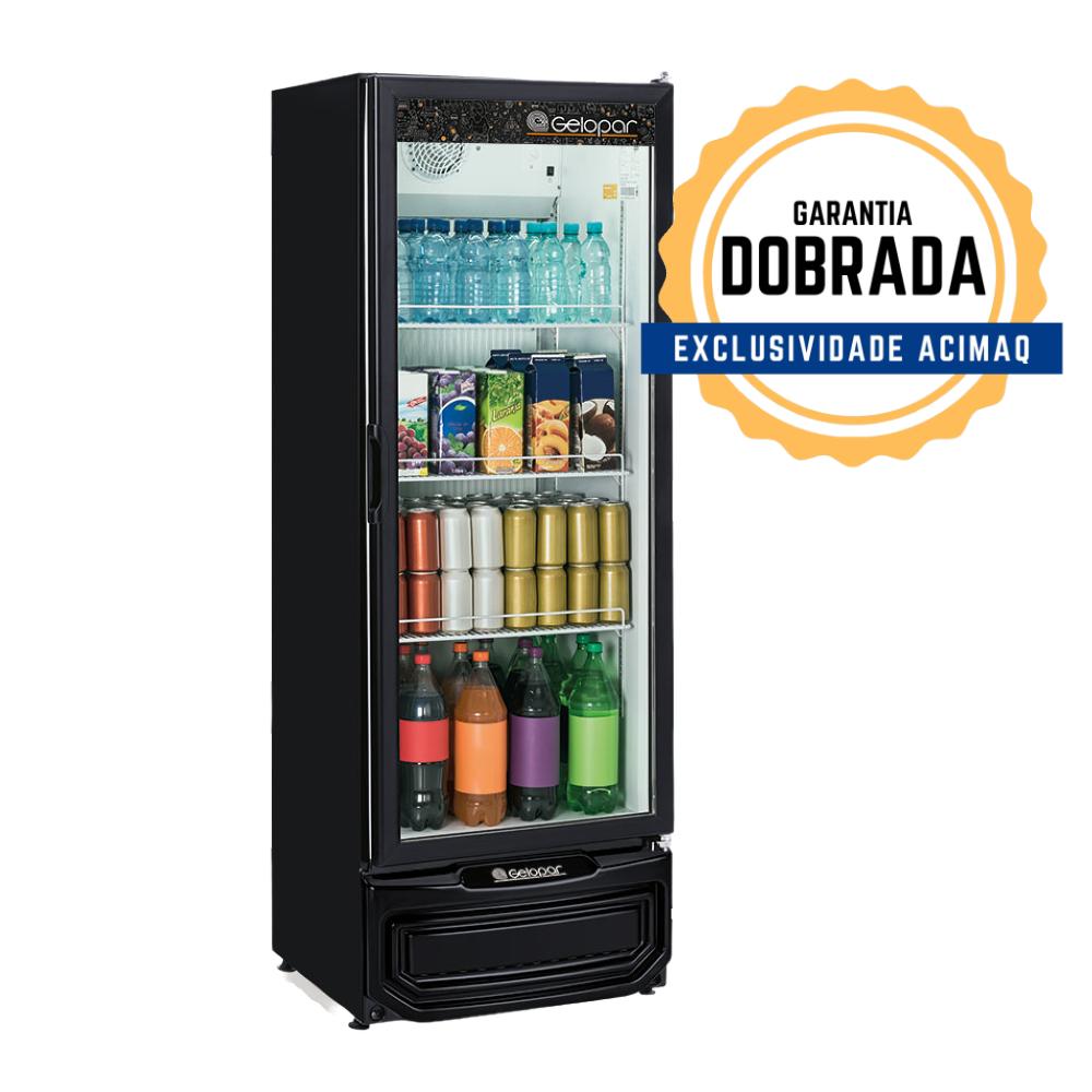 Refrigerador Expositor Vertical Gptu-40pr Preto 414 Litros Porta Vidro 127v - Gelopar