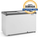 Freezer Horizontal Ghde-410h Branco 410 Litros 2 Tampas De Vidro 127v - Gelopar