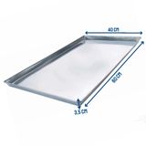 Assadeira 60x40 Lisa Pao Doce Plana Aluminio Estampada - Imeca