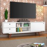Rack para TV de Até 47' Polegadas Retrô 85 - Olivar - Branco